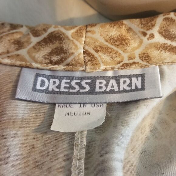 Dress Barn Animal Print Blouse Size Medium - Picture 5 of 5